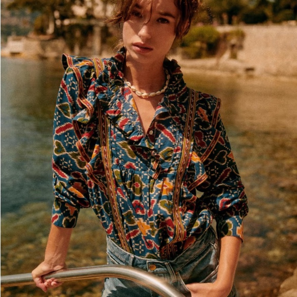 Sezane Anita ruffle top 38
